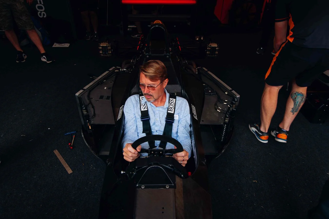 When two worlds collide Mika Häkkinen takes to the hill in Senna's MP4/5B-07 - 1