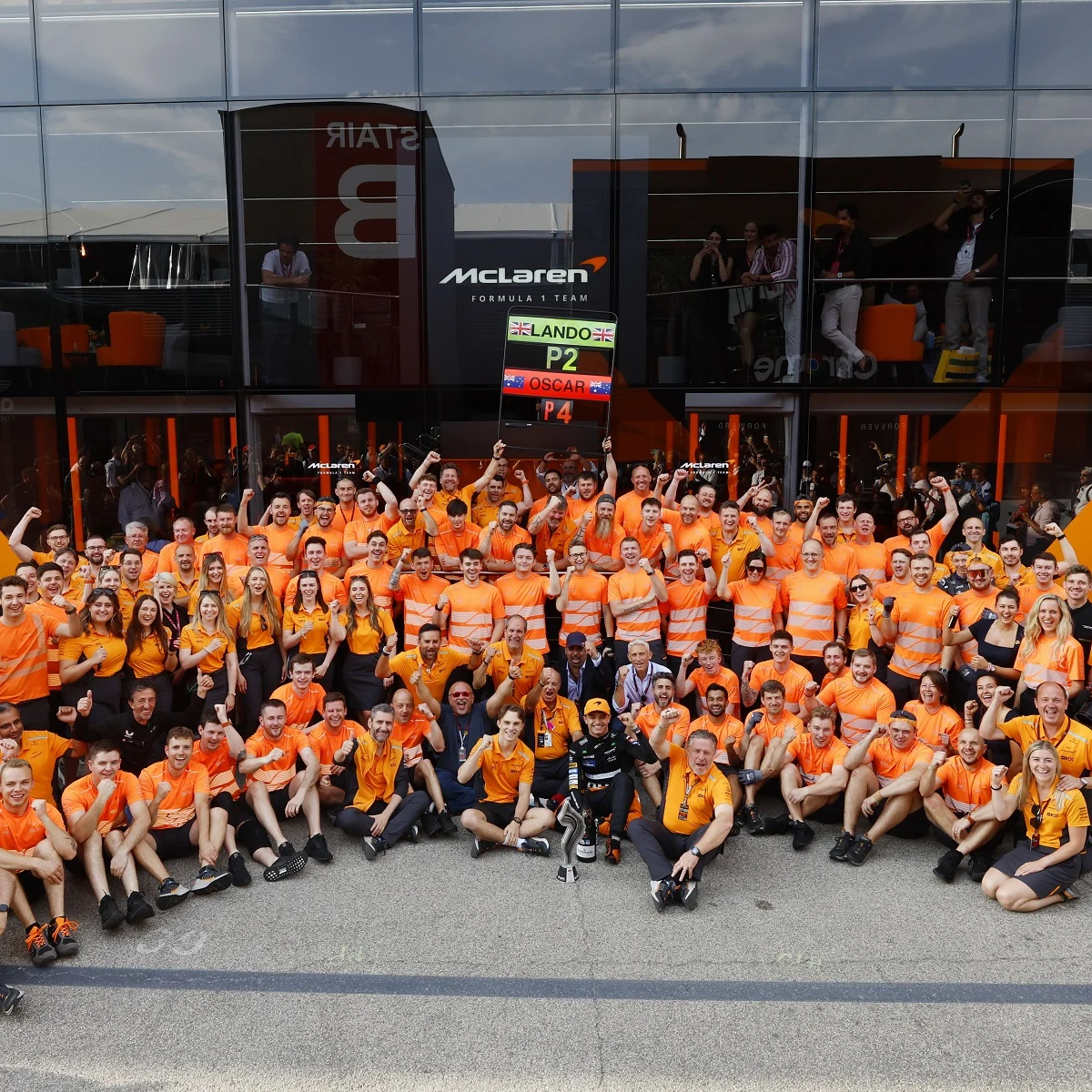 Hear from McLaren Formula 1 drivers Lando Norris and Oscar Piastri, as well as Team Principal Andrea Stella, after the Emilia Romagna Grand Prix