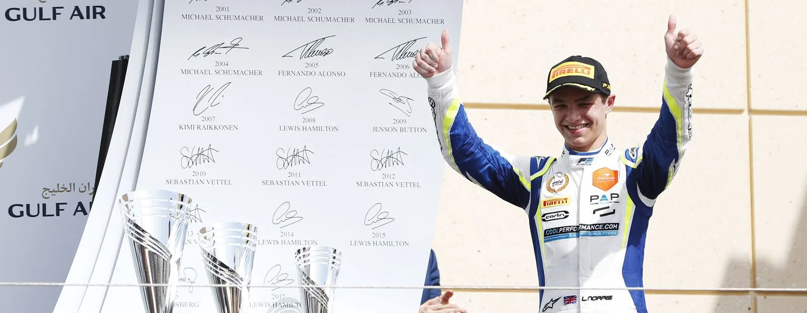 Team - Lando-norris - Lando-takes-win-bahrain - Lando takes the win in Bahrain McLaren's Test and Reserve Driver finishes P1 in the F2 season opener - 1