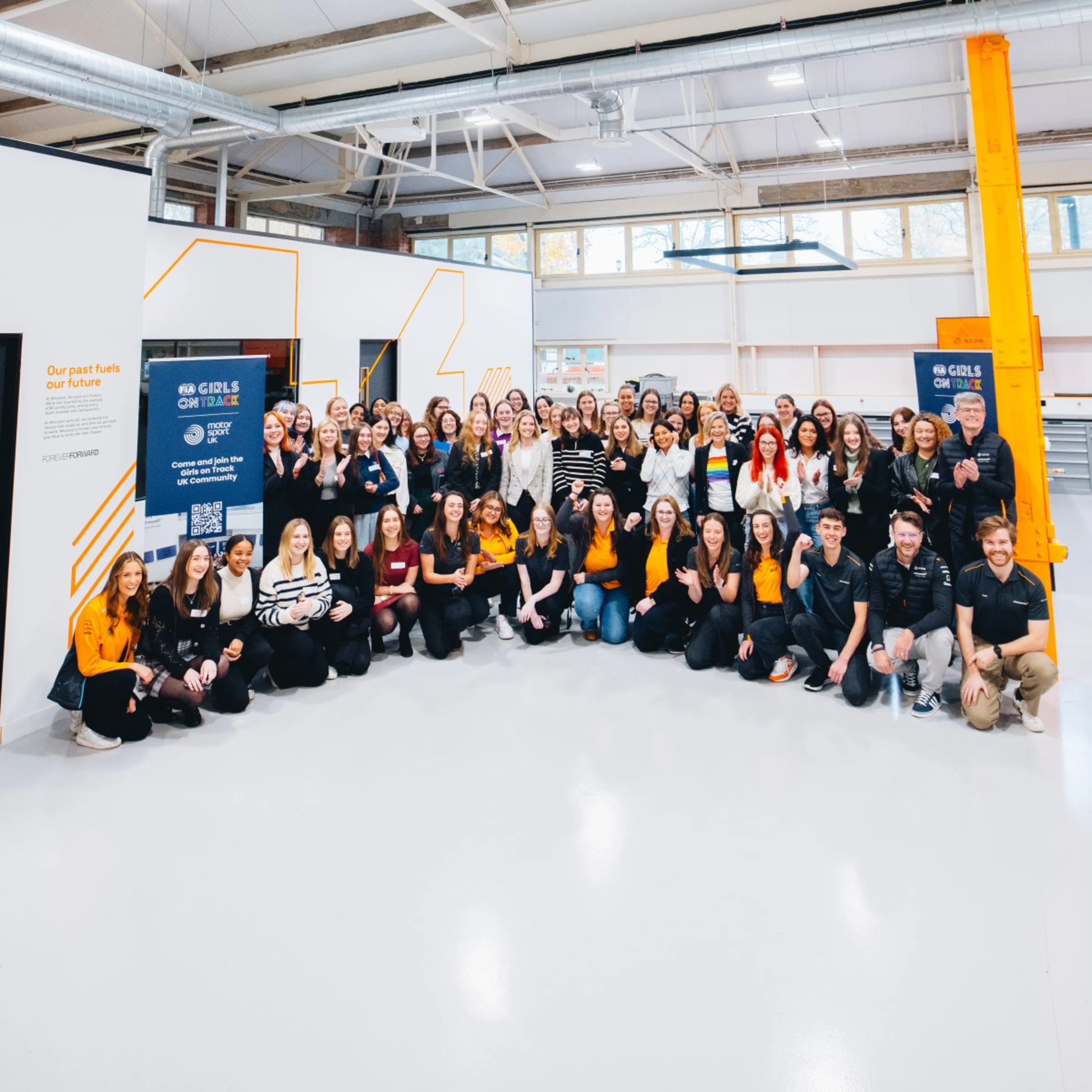 Descriptive Card - Welcoming FIA Girls on Track UK