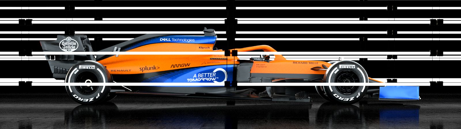 MCL35 makes its world debut