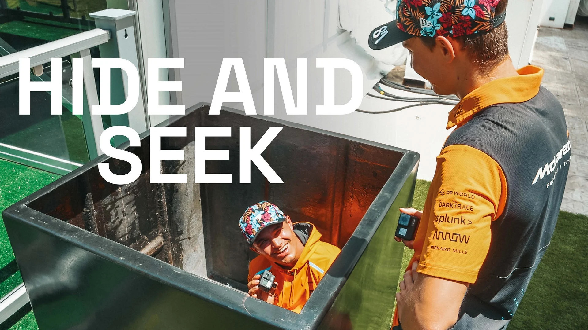 Video Poster - Formula-1 - 2023 - Lando-norris-and-oscar-piastri-play-hide-and-seek