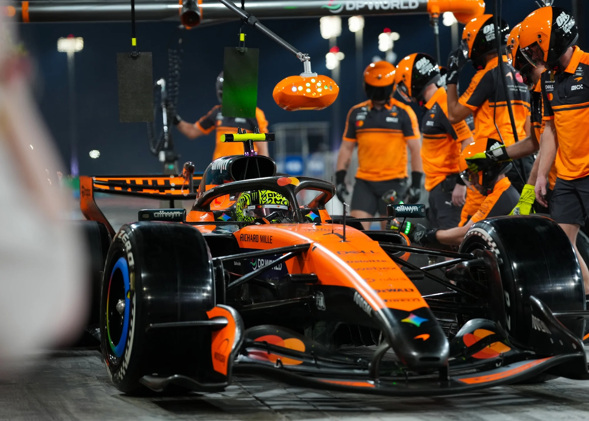 MCL40 testing in Bahrain with Lando Norris