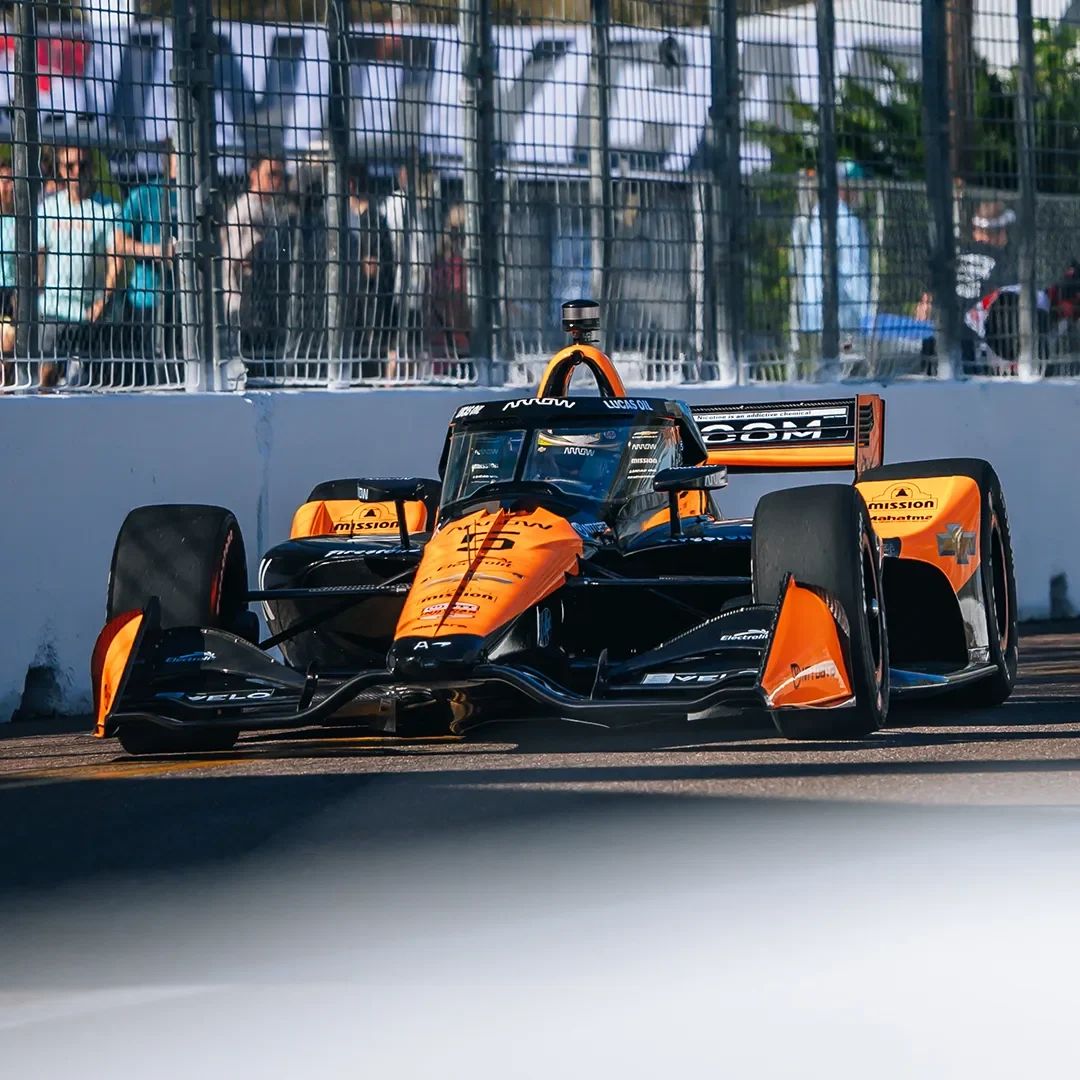 Arrow McLaren IndyCar on Track at St. Petersburg