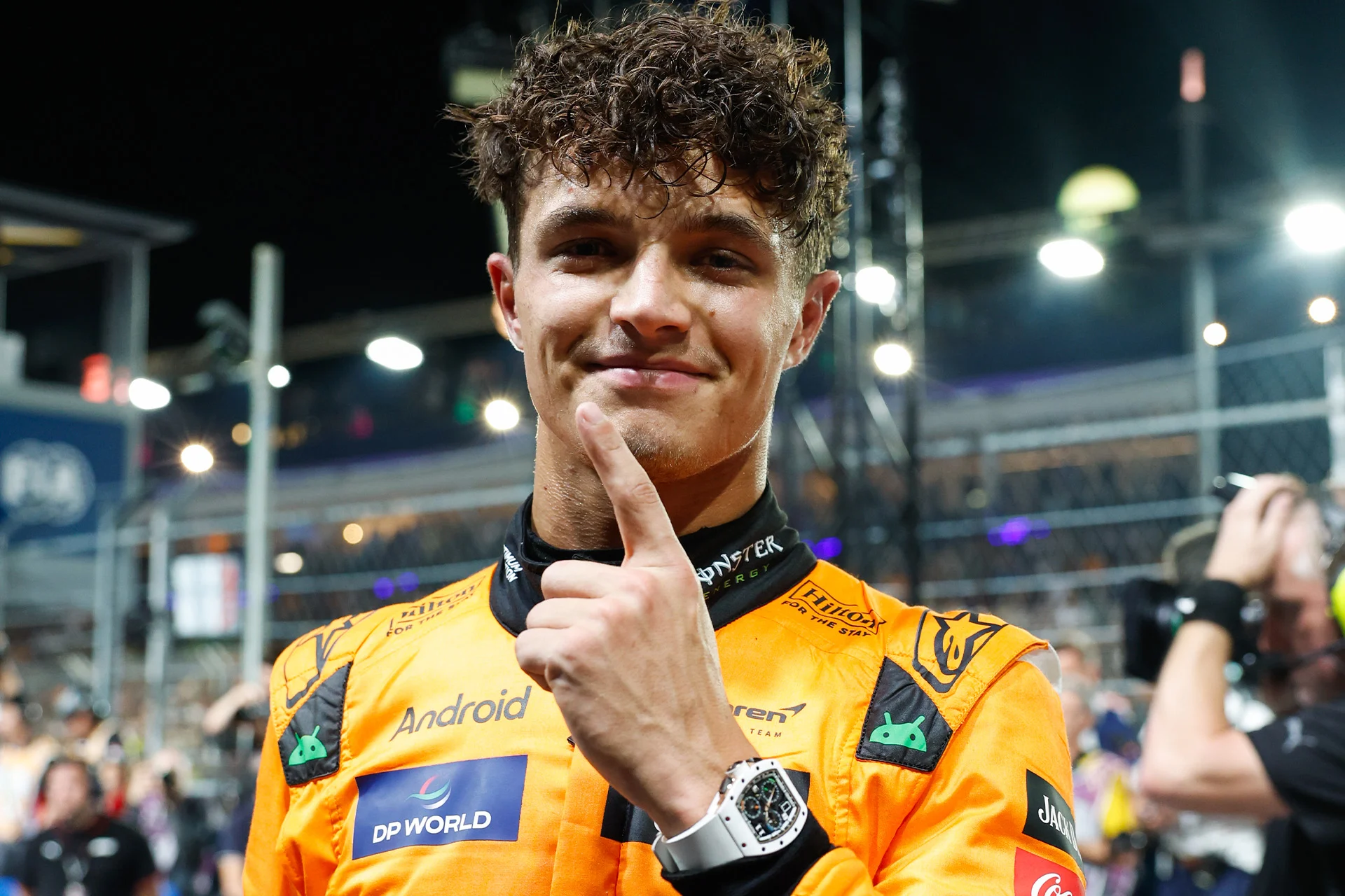 Hear from McLaren Formula 1 drivers Lando Norris and Oscar Piastri, as well as Team Principal Andrea Stella, after Qualifying at Marina Bay.