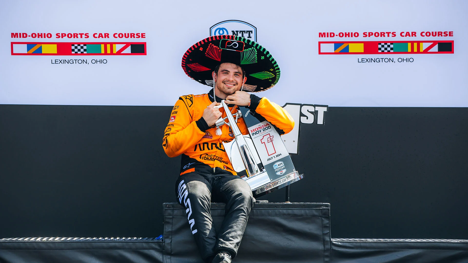 Indycar - 2024 - Grand-prix-at-mid-ohio - Gallery-2024-indy-200-at-mid-ohio - Podium Indy 200 at Mid-Ohio - 2