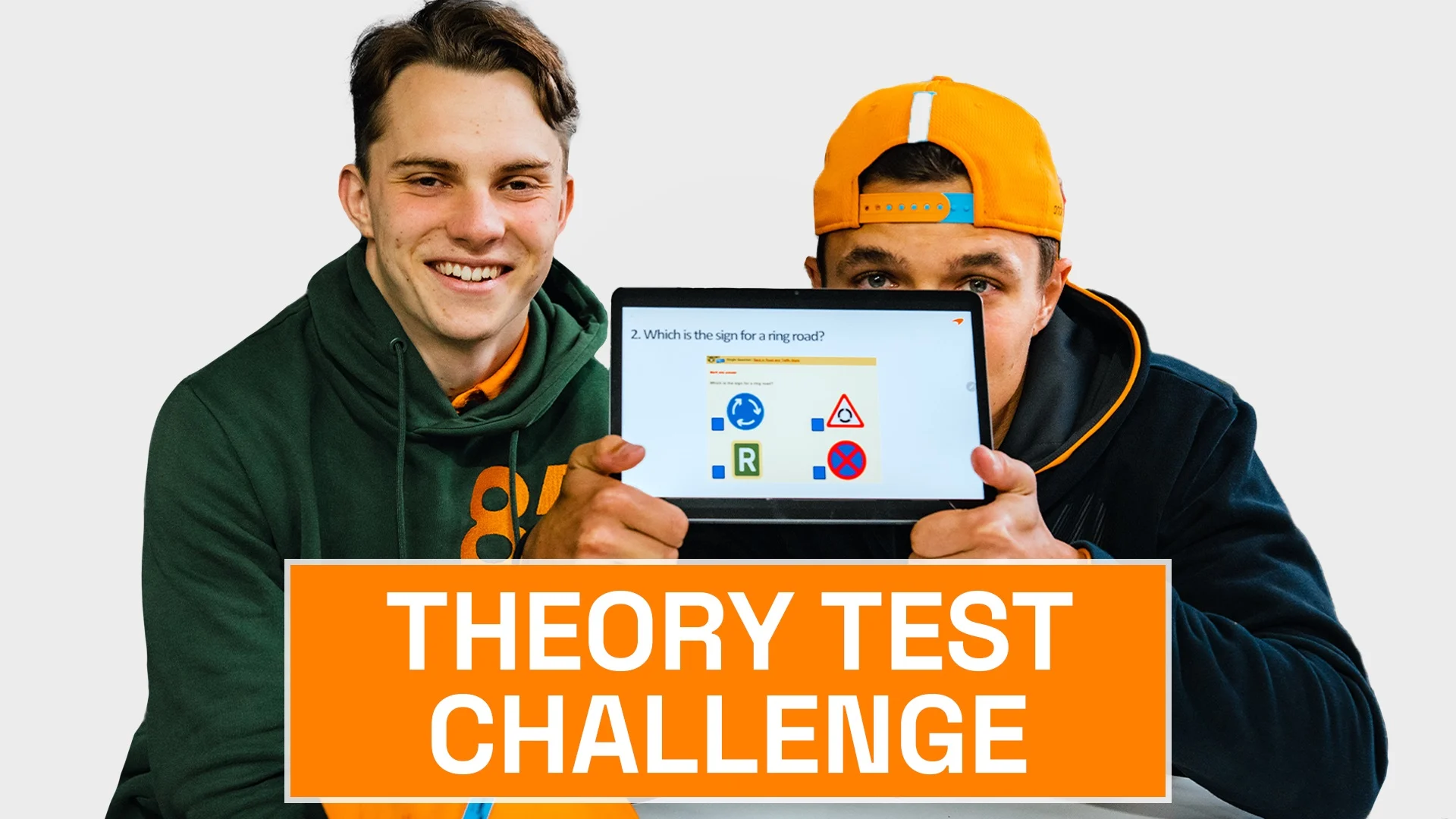 They're amongst the greatest racing drivers on the planet, but how will Lando and Oscar fare when faced with the classic British Driving Theory Test?