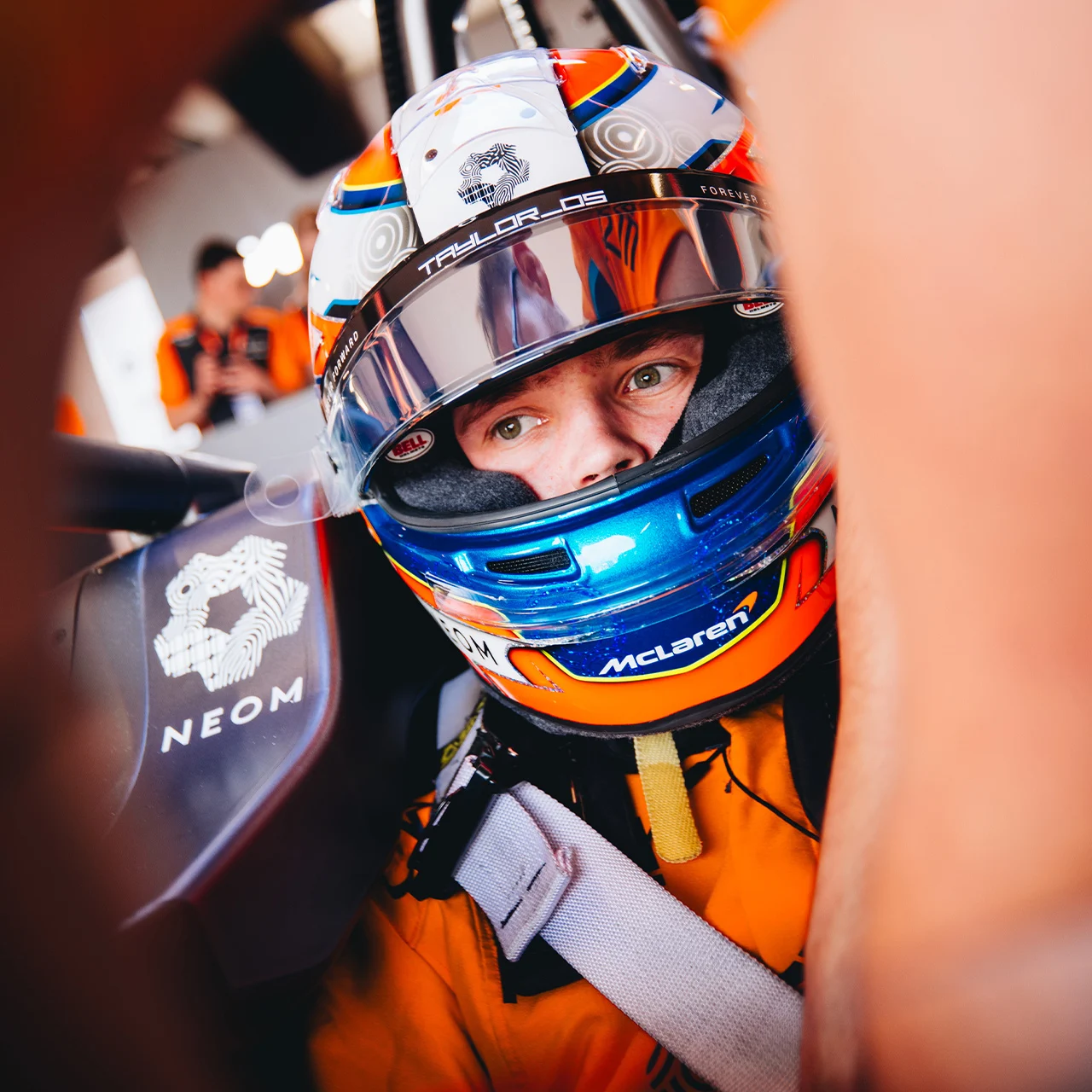 Motorsport memorabilia, an F2-themed birthday cake, and a holiday in the Mediterranean: behind the visor of our new NEOM McLaren Formula E Driver
