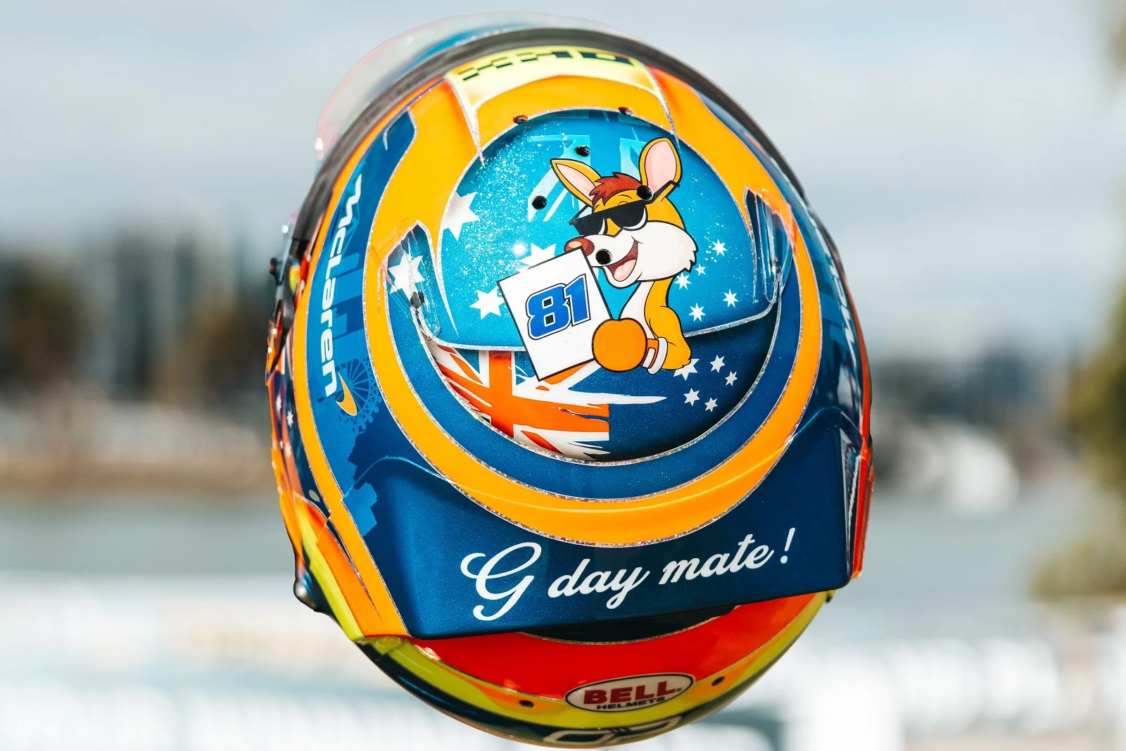 Formula-1 - 2023 - Australian-grand-prix - Special Race, Special Helmet Oscar's Home GP Helmet design - 1