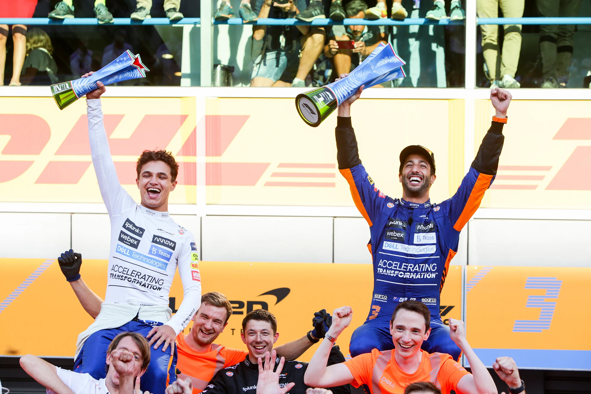 Daniel Ricciardo and Lando Norris 1-2 at the 2021 Italian Grand Prix