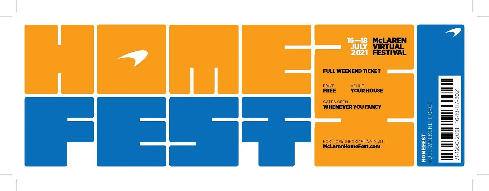 Guide to McLaren HomeFest 2.0