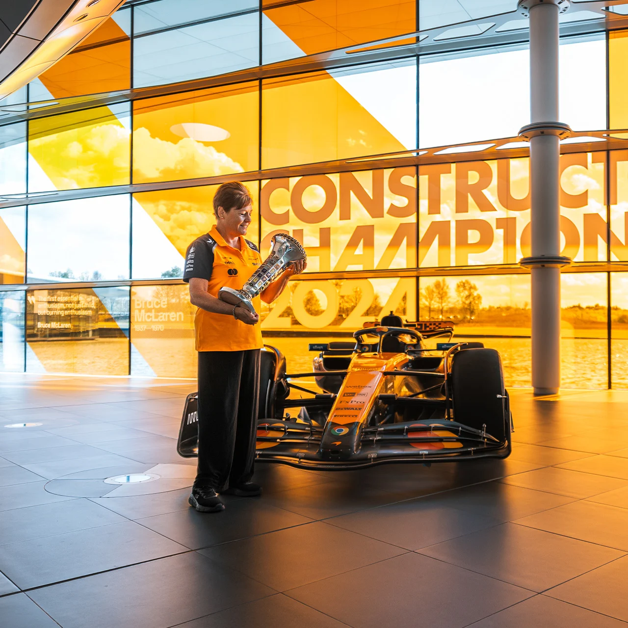 We caught up with Bruce McLaren’s daughter on a recent visit to the factory
