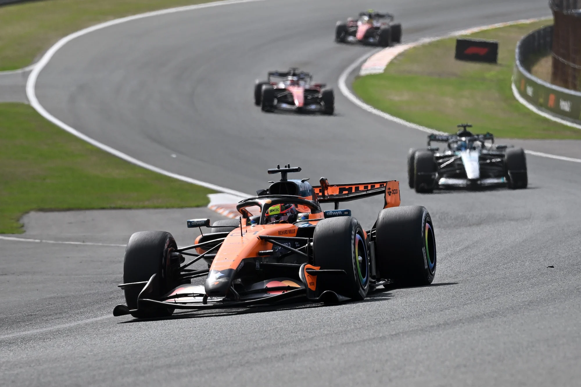 Oscar Piastri on track during the Dutch grand prix