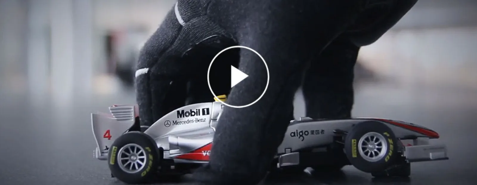 McLaren Scalextric Race (commentary by Murray Walker)