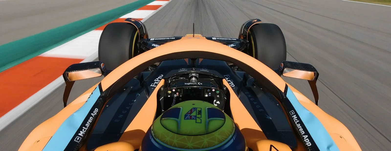 Onboard the MCL36 with Lando