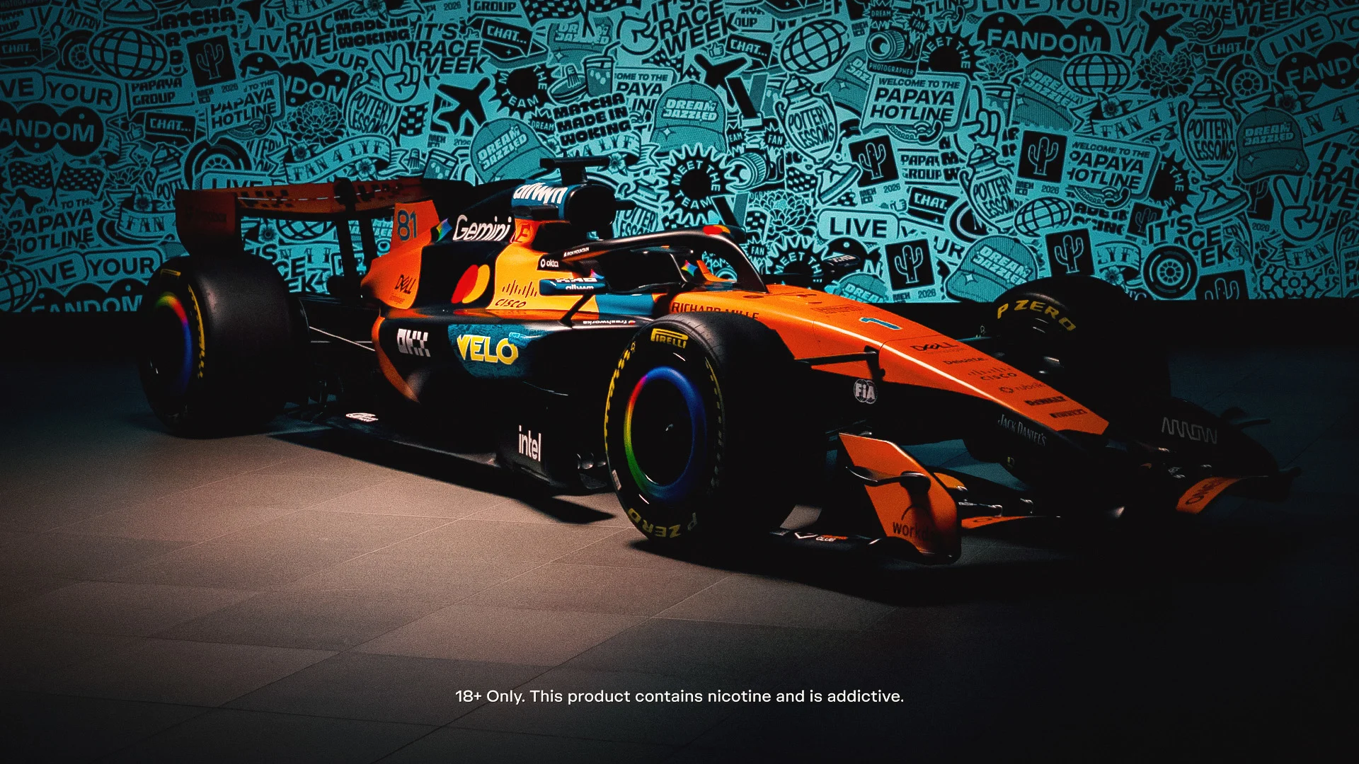 McLaren Velo livery for the 2026 Mexico City Grand Prix