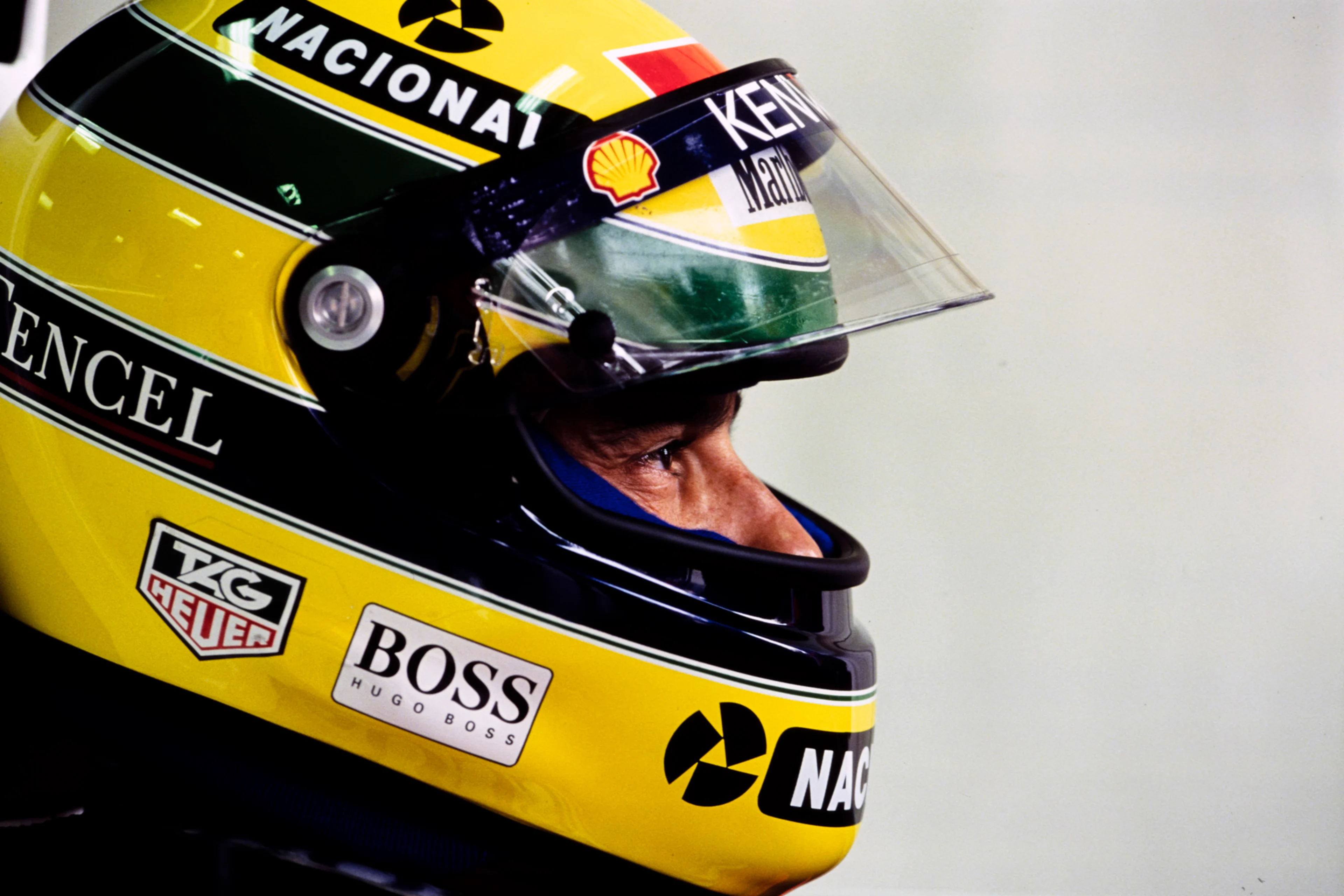 The story behind Ayrton Senna’s helmet, F1’s most iconic design