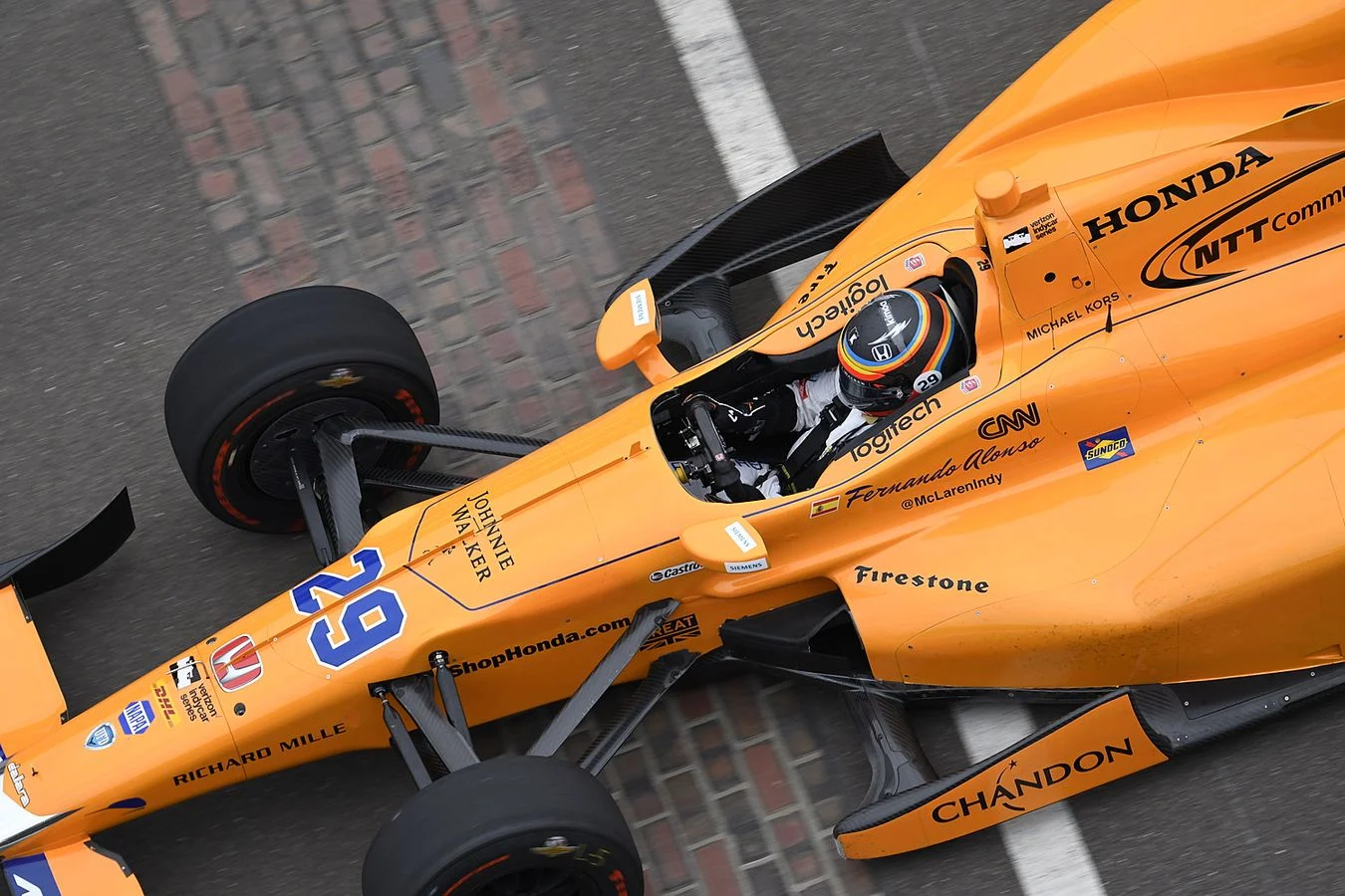 Indycar - 2017 - Fernando-takes-track-mclaren-honda-andretti-29 - Fernando takes to the track with the McLaren-Honda-Andretti #29 Fernando completes his Rookie Orientation Programme - 0