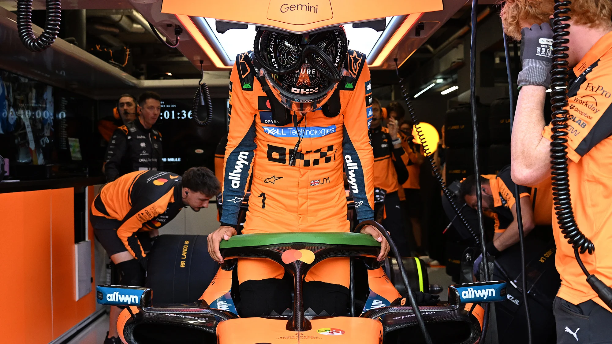 Lando Norris and McLaren prepares to drive during practice ahead of the F1 Grand Prix of Netherlands at Circuit Zandvoort on August 21, 2026 in Zandvoort, Netherlands.