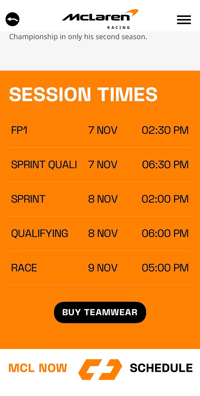 Latest-news - Mclarenracing - Article - Download-official-mclaren-app - Shots of the McLaren App - 5