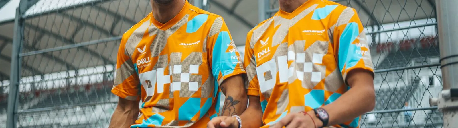 WIN A SIGNED FOOTBALL SHIRT! Get your hands on your very own McLaren football shirt signed by Lando and Daniel.