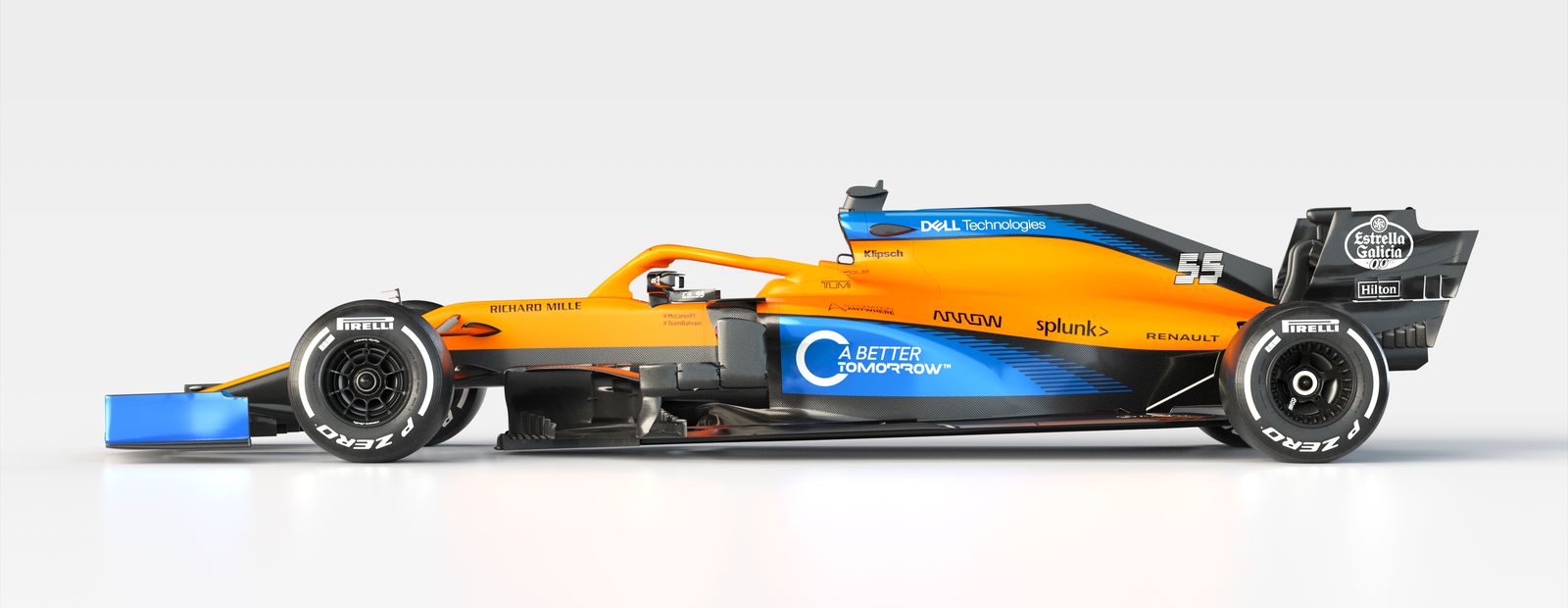 MCL35 makes its world debut