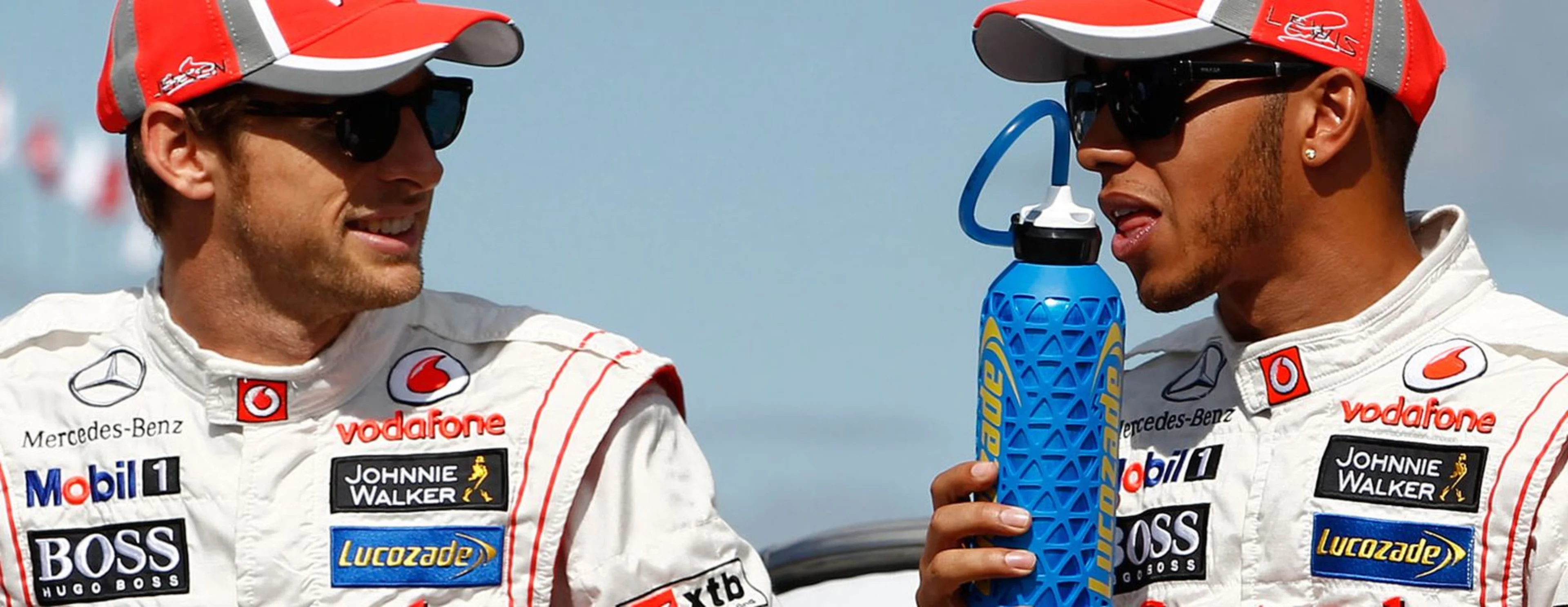 Lewis and Jenson fuel up