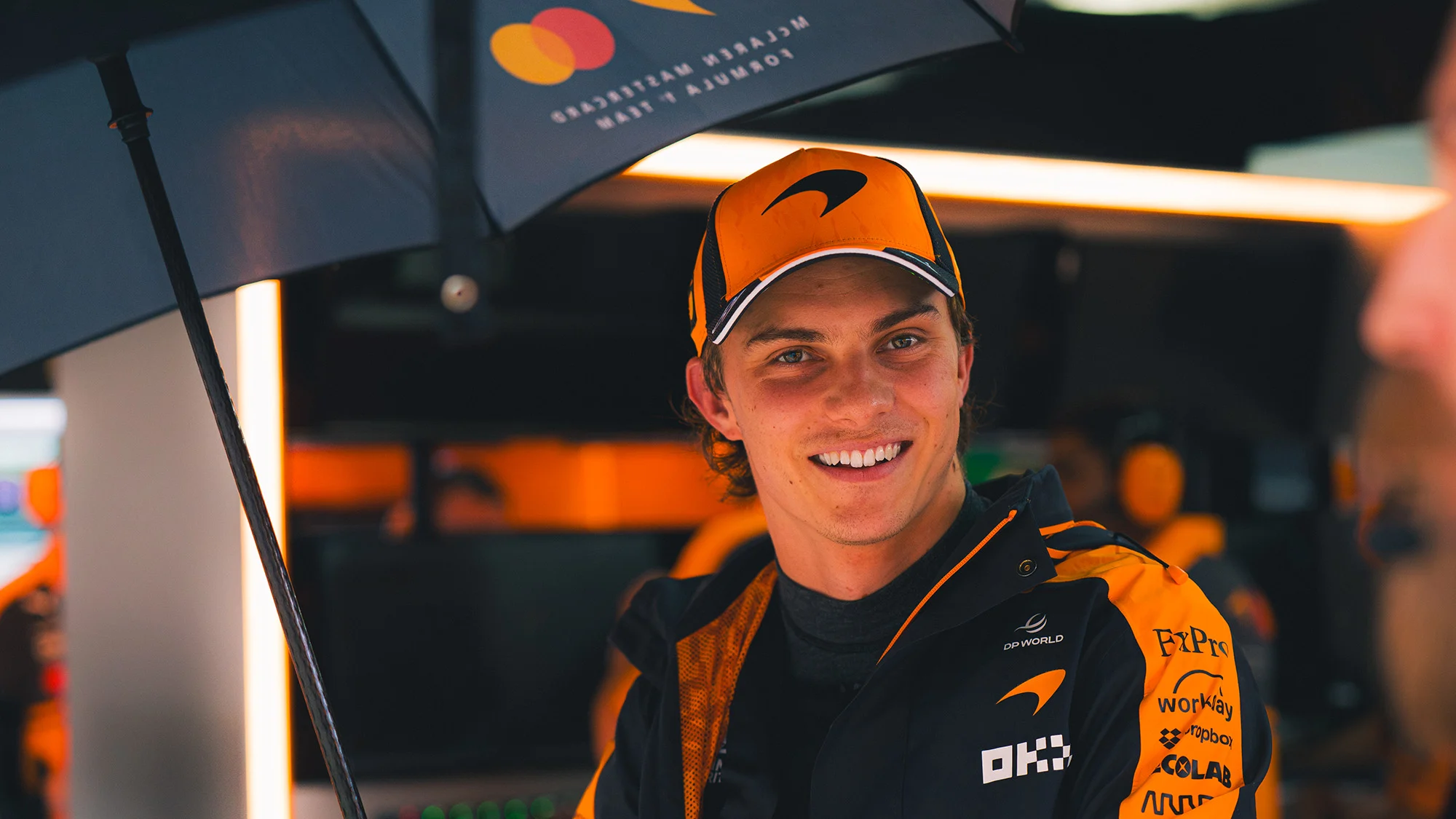 Oscar Piastri in the paddock at the Bahrain Grand Prix in Malaysia
