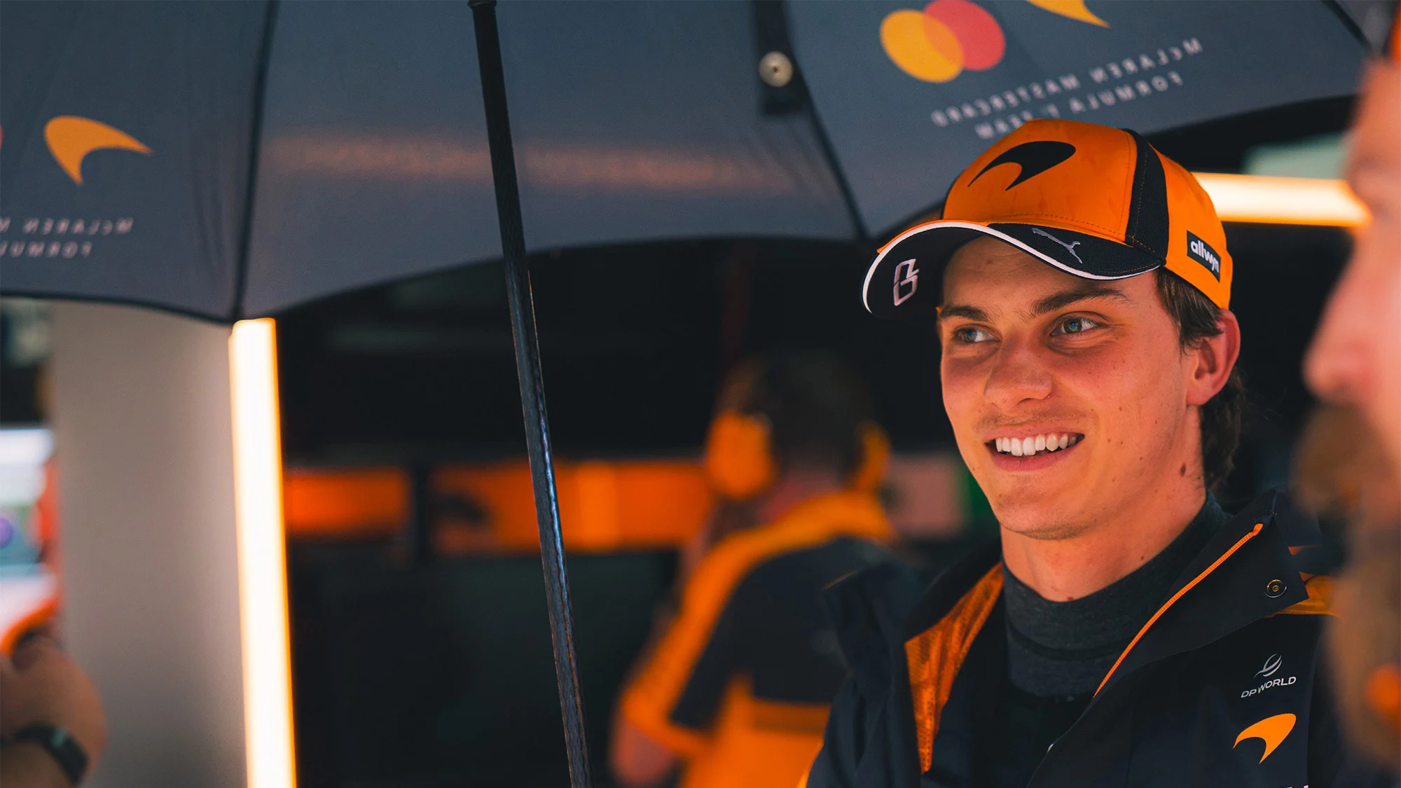 Oscar Piastri in the paddock at the Bahrain Grand Prix in Malaysia