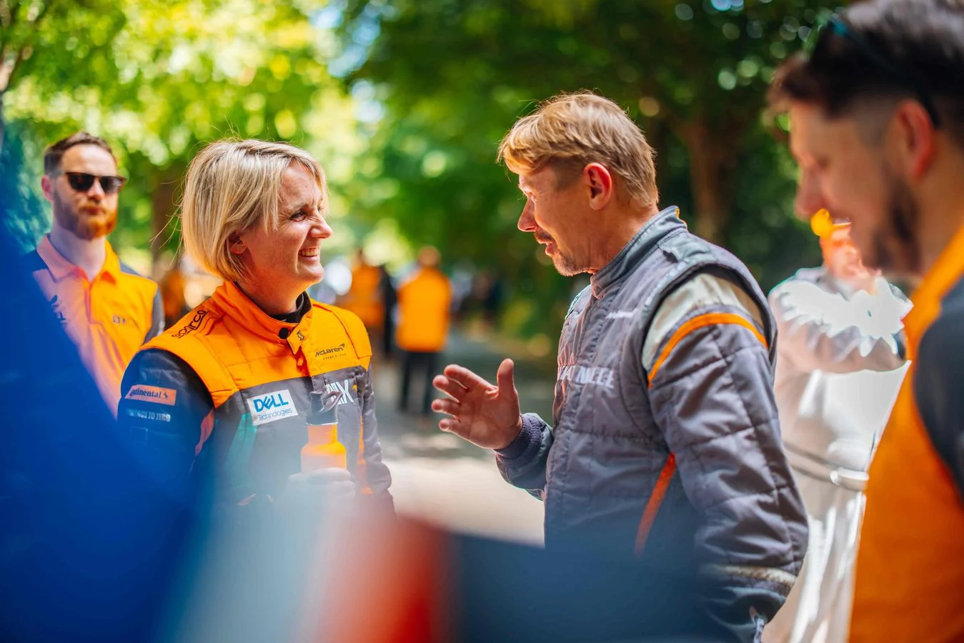 When two worlds collide Mika Häkkinen takes to the hill in Senna's MP4/5B-07 - 5