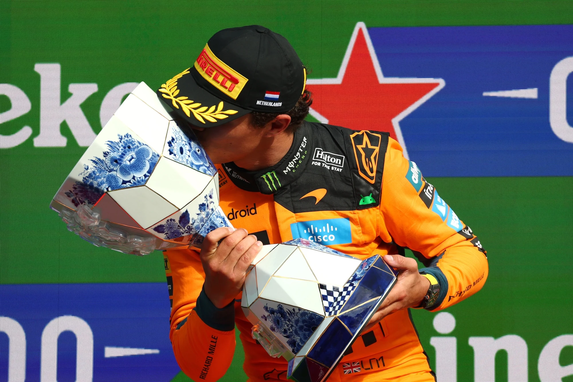 Lando Norris podium at the 2026 Zandvoort grand prix