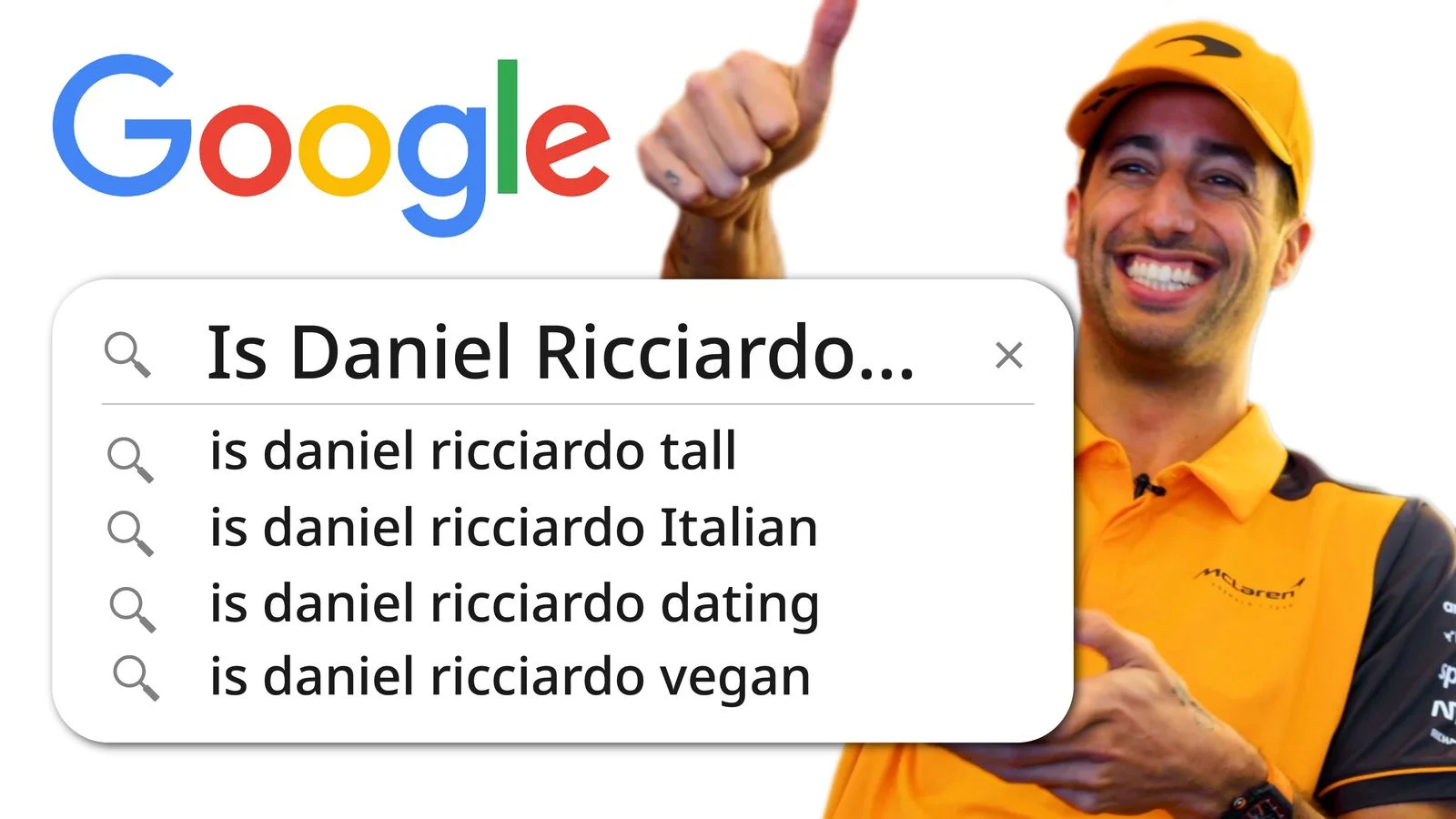 Video Poster - Heritage - Formula-1 - Drivers - Daniel-ricciardo - Google-most-searched-challenge