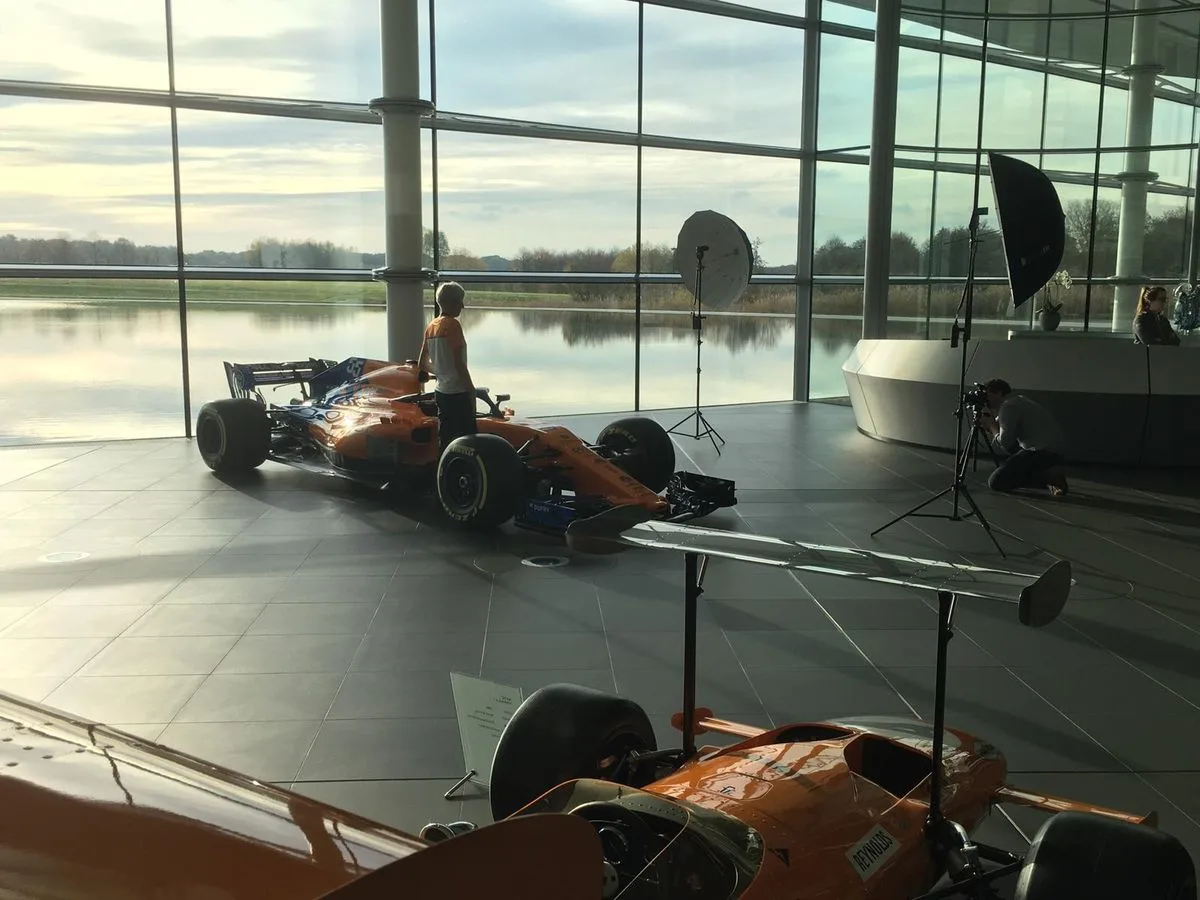 Back at base Our lucky McLaren Plus fans gather at HQ to watch the Brazilian GP - 3