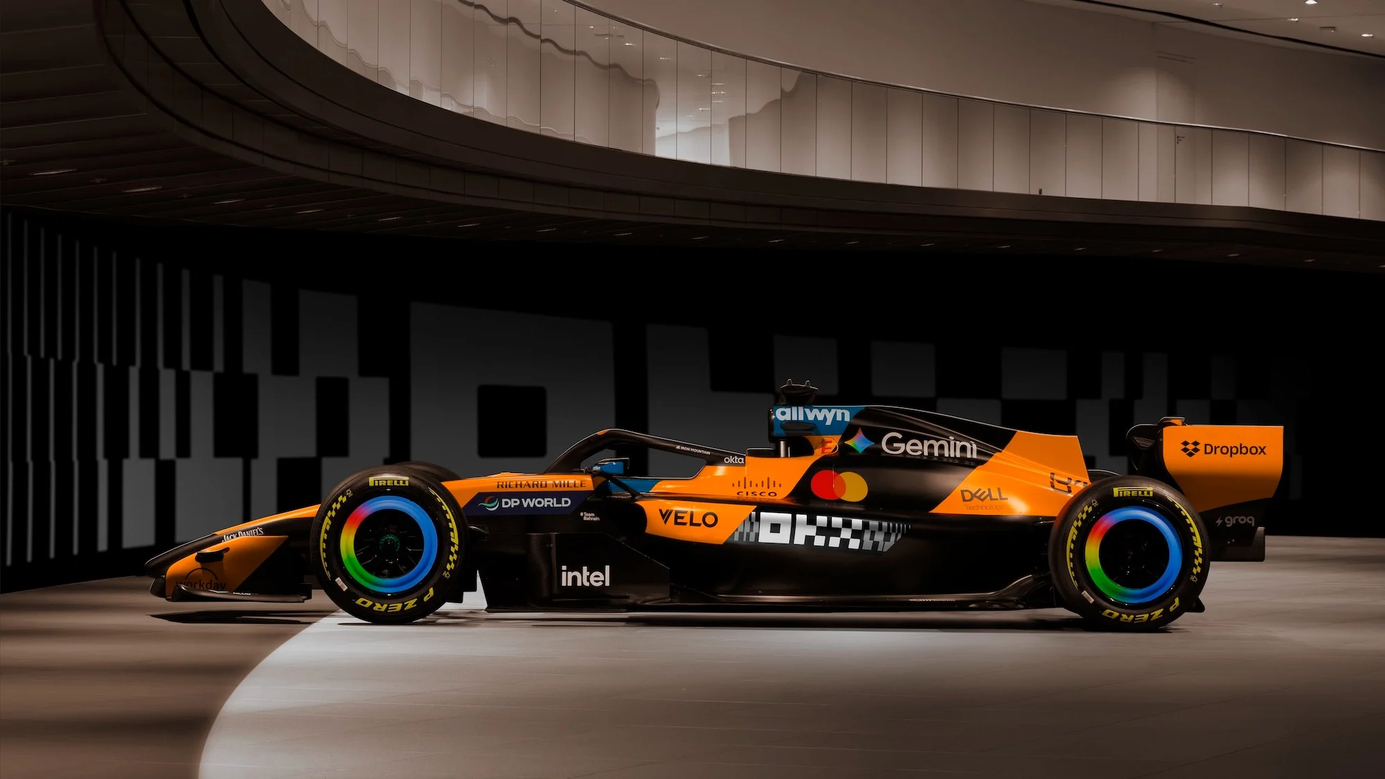 MCL40 OKX livery launch for the Italian Grand Prix
