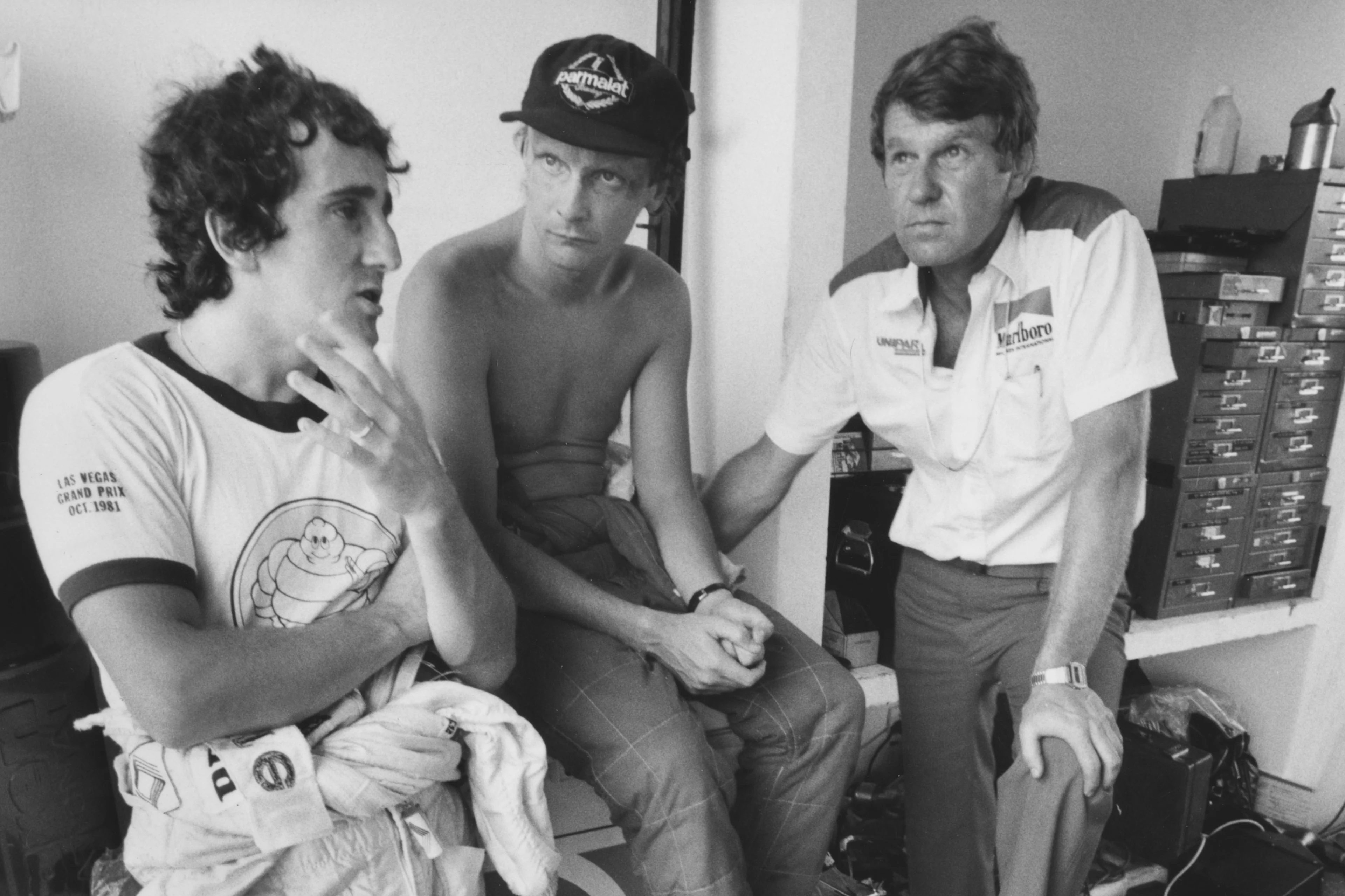 Niki Lauda and Alain Prost