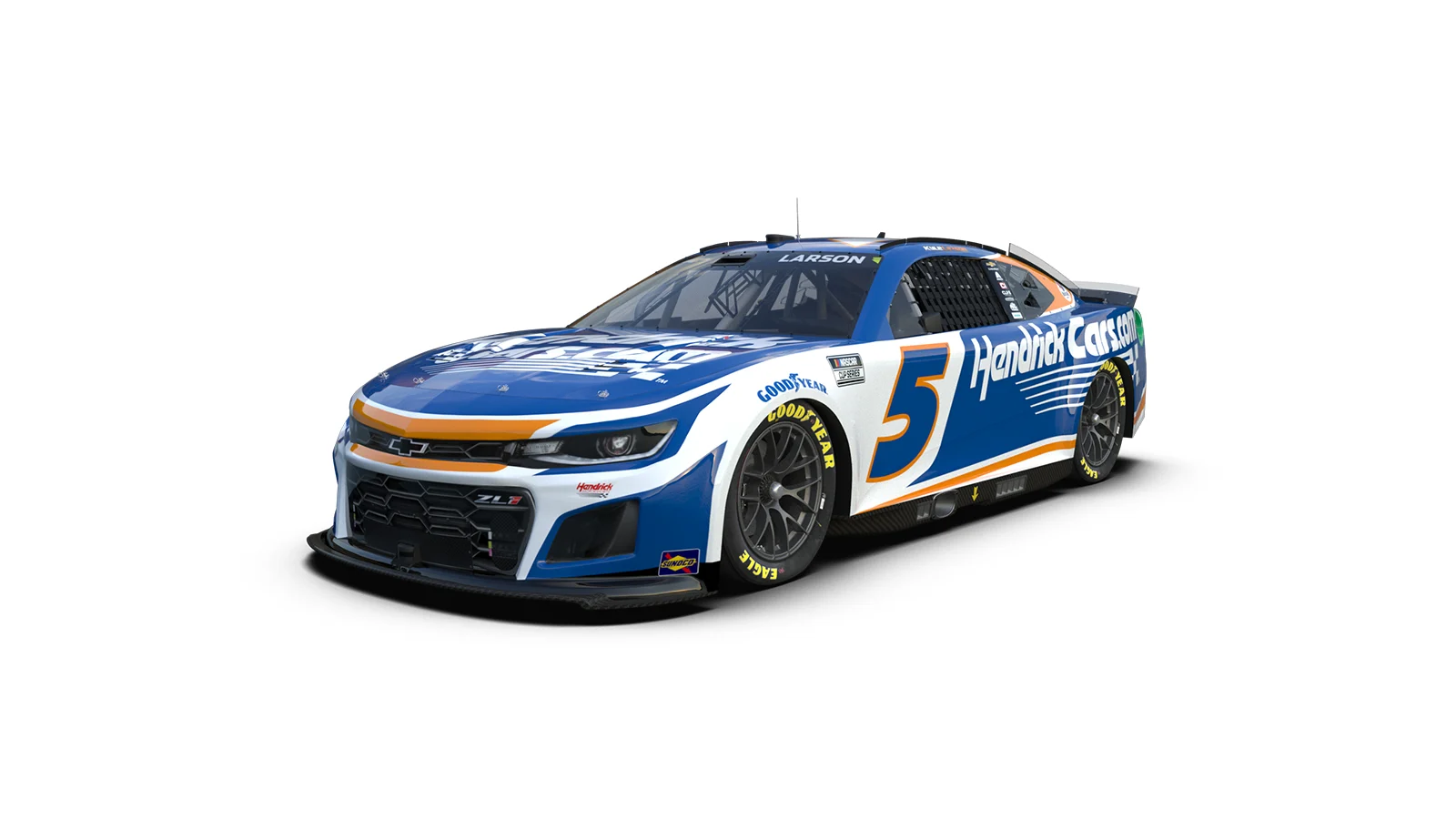 Indycar - 2023 - Zak-brown-qa-on-2024-indy-500-kyle-larson-livery-reveal - No. 5 HendrickCars.com Chevrolet Camaro ZL1 Kyle Larson - 0