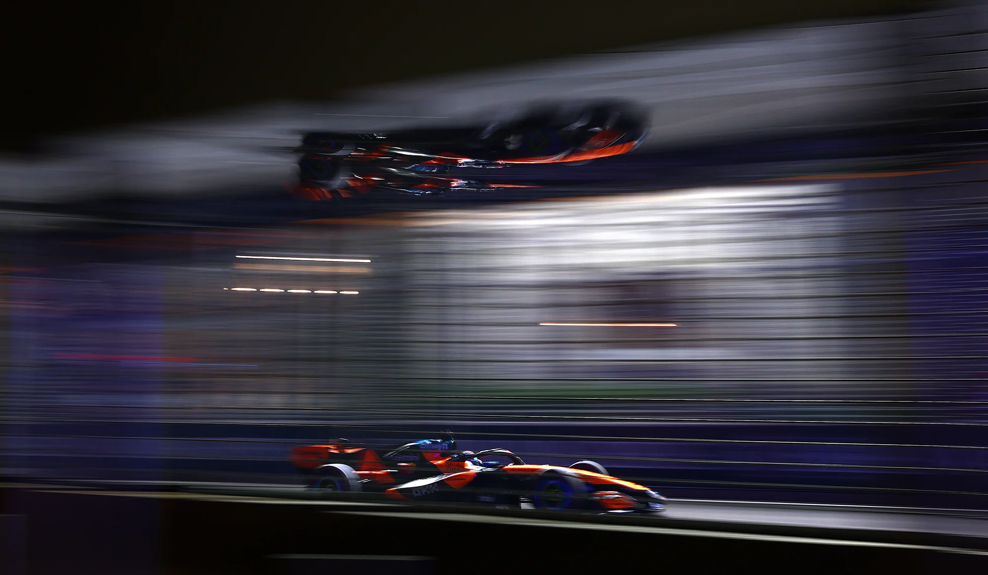 MCL40 on track at the Singapore Grand Prix