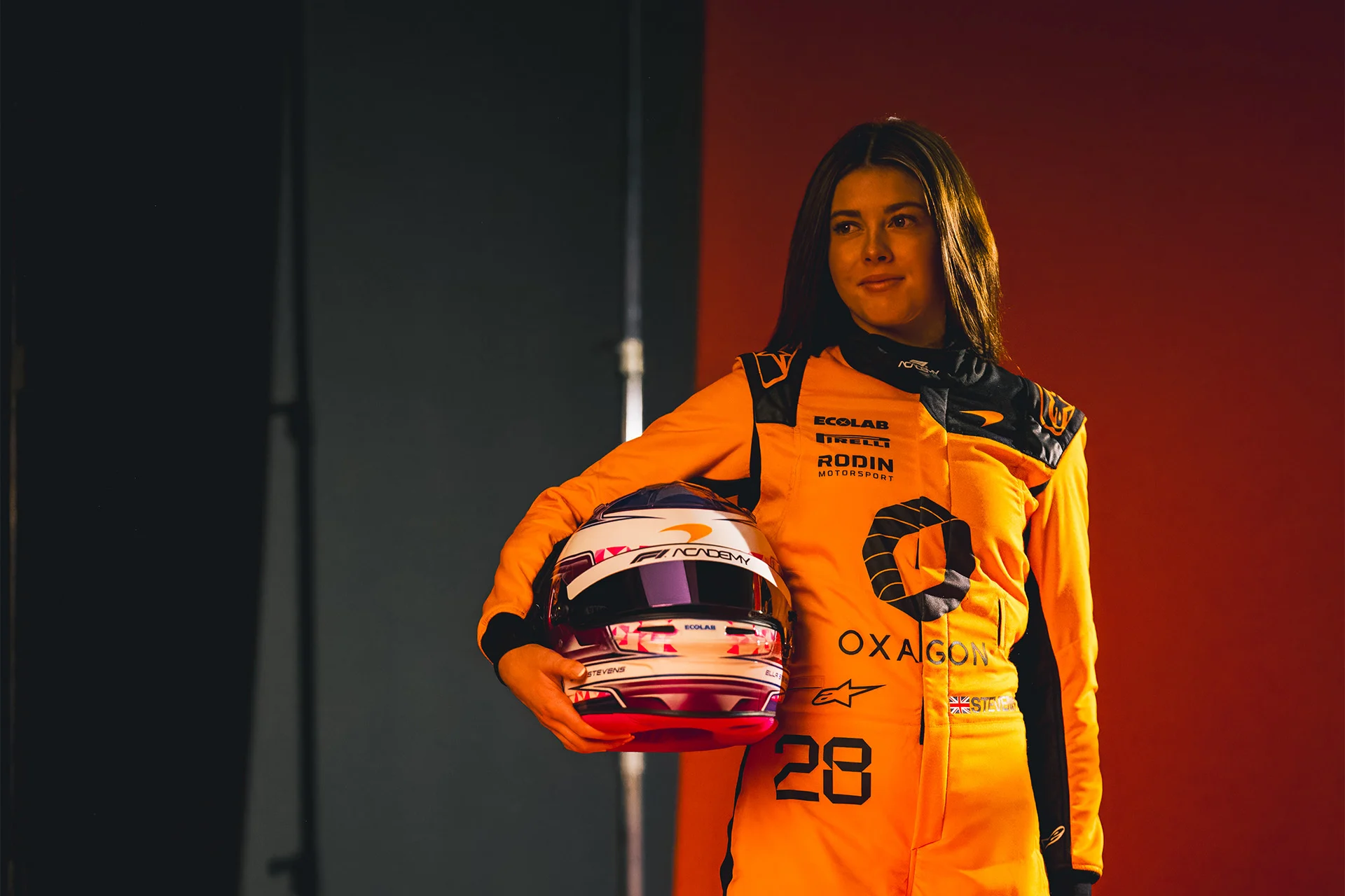 F1 Academy 2026 Ella Stevens Overalls & Helmet