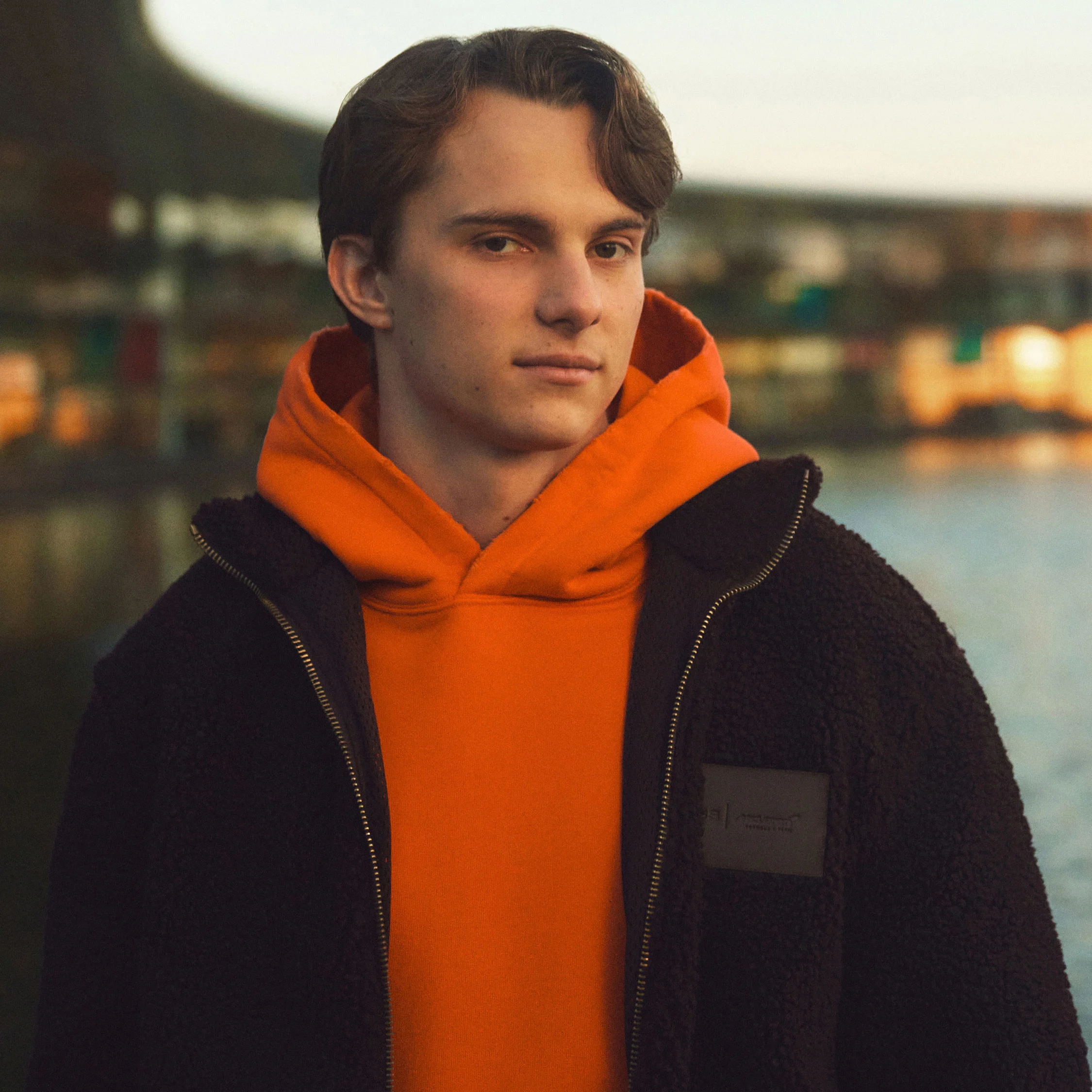 Reiss Hoodie – Rowan Papaya Orange