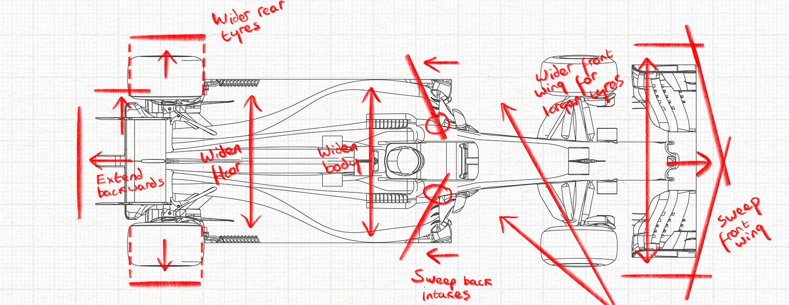Mclaren F1 Technical Drawing