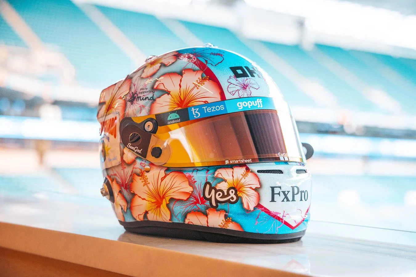 New race, new lids Check out what Lando and Daniel are sporting in Miami this weekend - 1