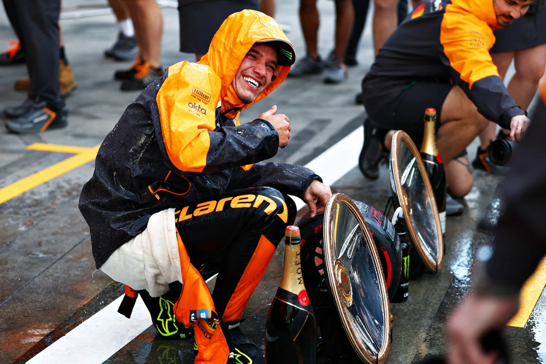 The 25-year-old executed a calm race in difficult conditions to start the season off with a win