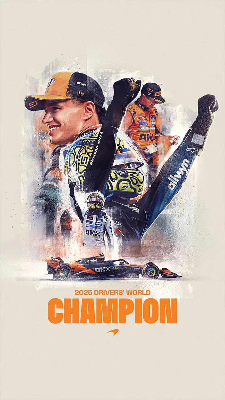 The 2025 World Drivers Champions wallpaper for Mobile Devices
