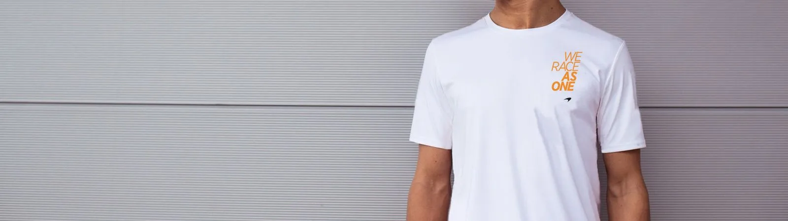 McLaren Store Just dropped! The #WeRaceAsOne t-shirt is now available in white, with all profits going to charity
