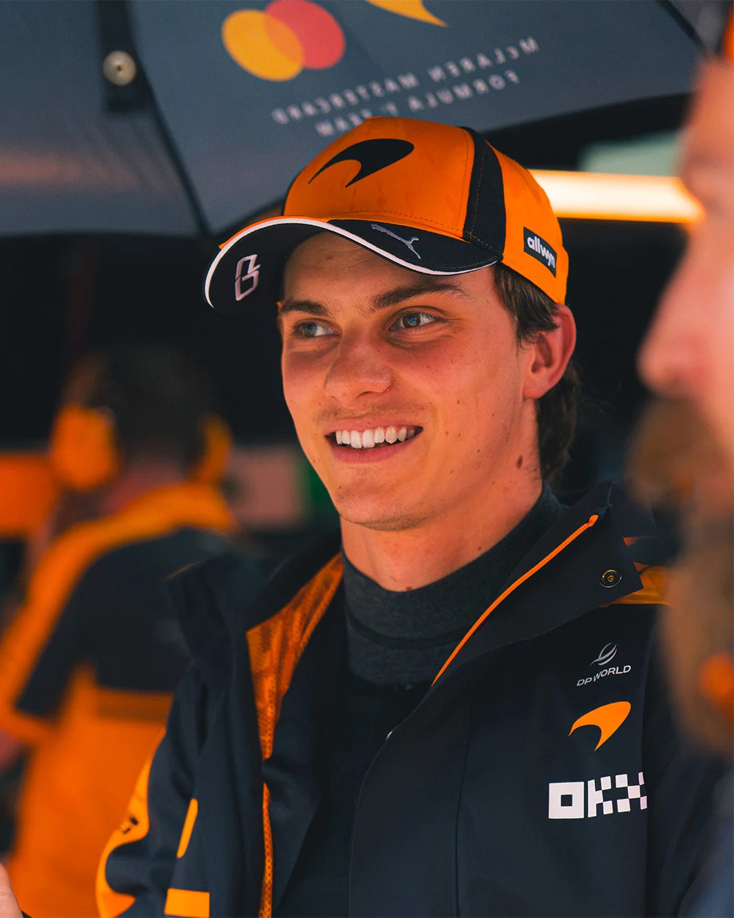 Oscar Piastri in the paddock at the Bahrain Grand Prix in Malaysia