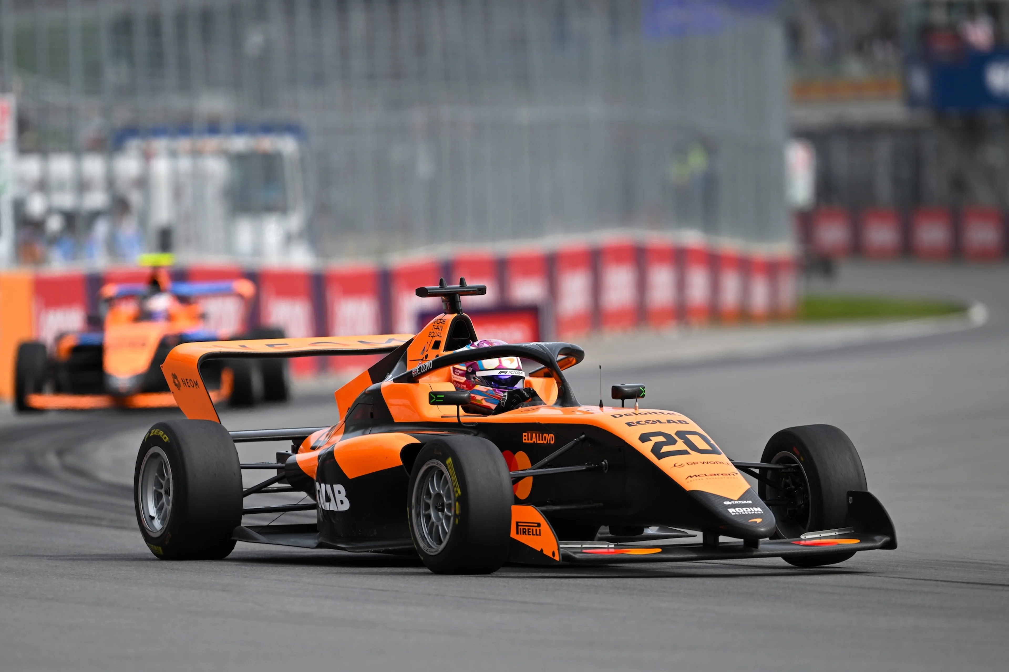 Ella Lloyd on track during F1 Academy Round 3, race 2 at Silverstone Circuit