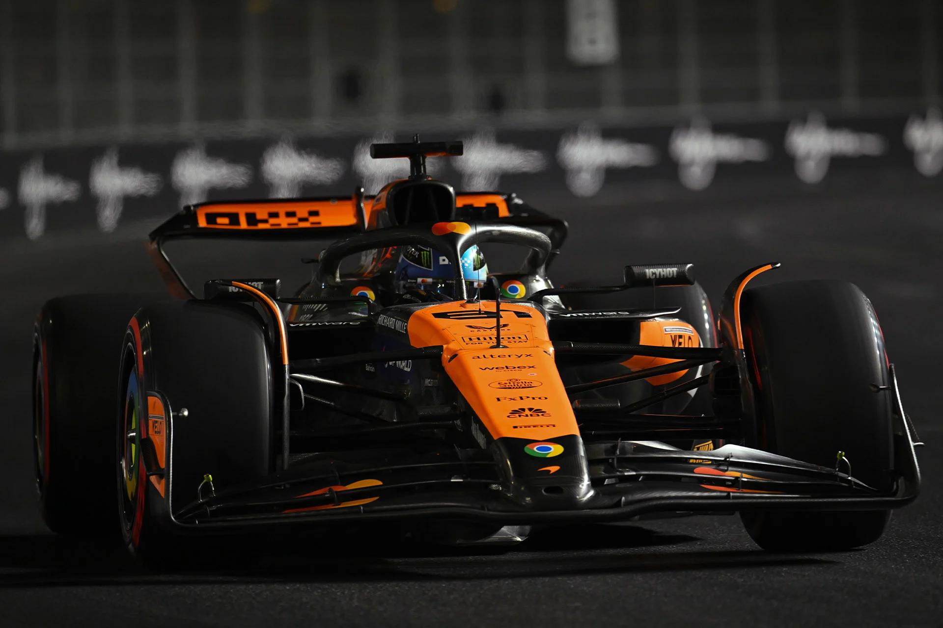 Hear from McLaren Formula 1 drivers Lando Norris and Oscar Piastri, as well as Team Principal Andrea Stella, after Qualifying in Las Vegas.