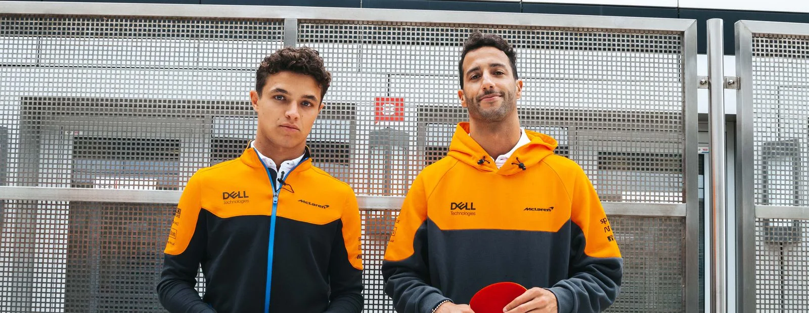 McLaren F1 drivers Lando Norris and Daniel Ricciardo go head-to-head in a game of ping pong.