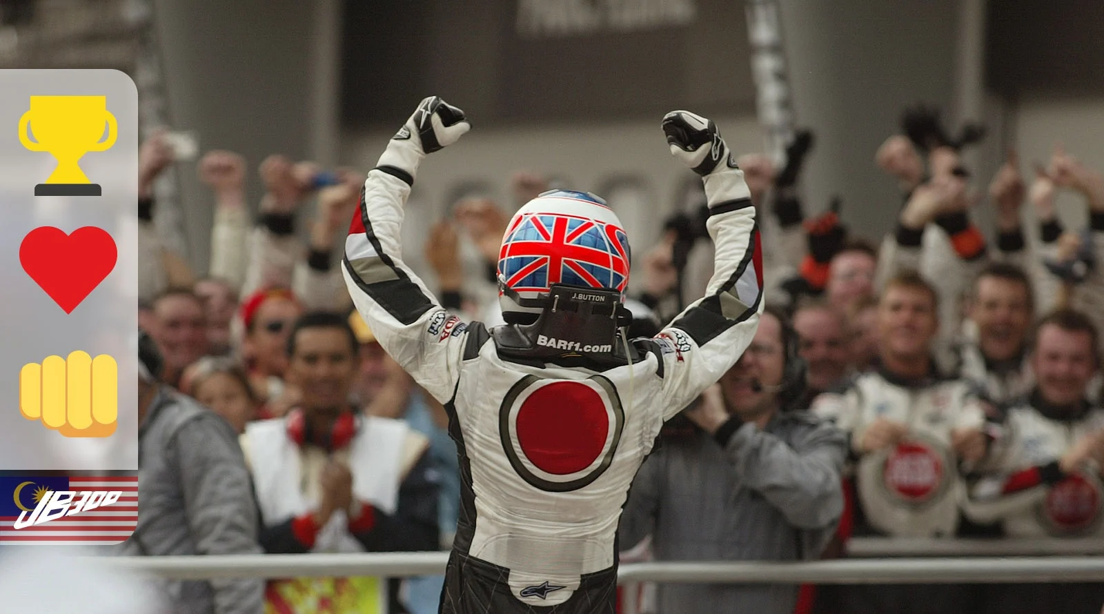 Heritage - Formula-1 - Drivers - Jenson-button - Jb300-races-1-100-4100000