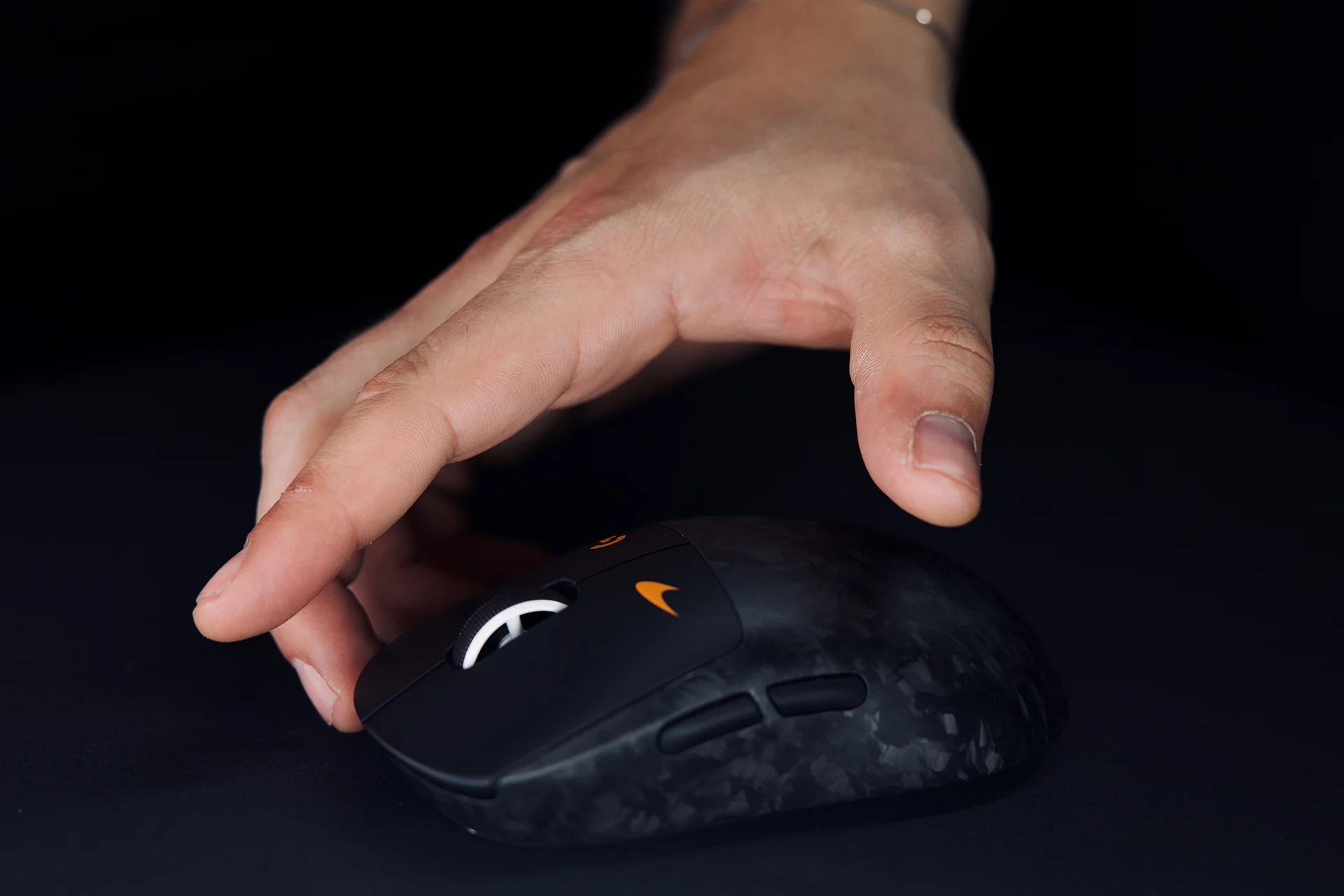 Logitech G Mouse being used by someone